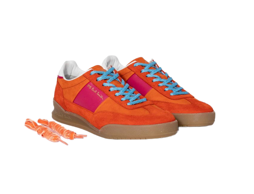 Die Sneaker Dover Orange in Ausführung Orange, Pink, Blau aus Leder von Paul Smith